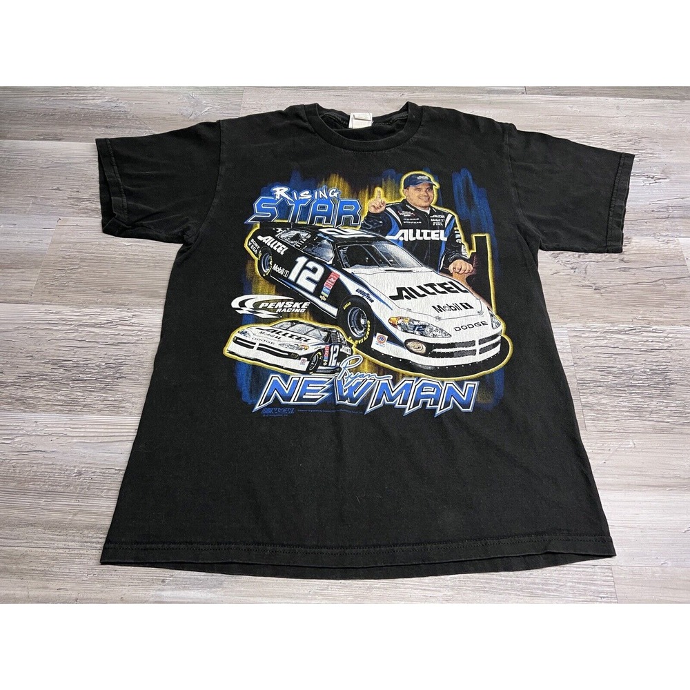 Vintage Y2K NASCAR T-Shirt Ryan Newman Rising Star Alltel #12 M Chase Authentics